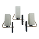 Three antique gold Arlus wall lights from the 50s