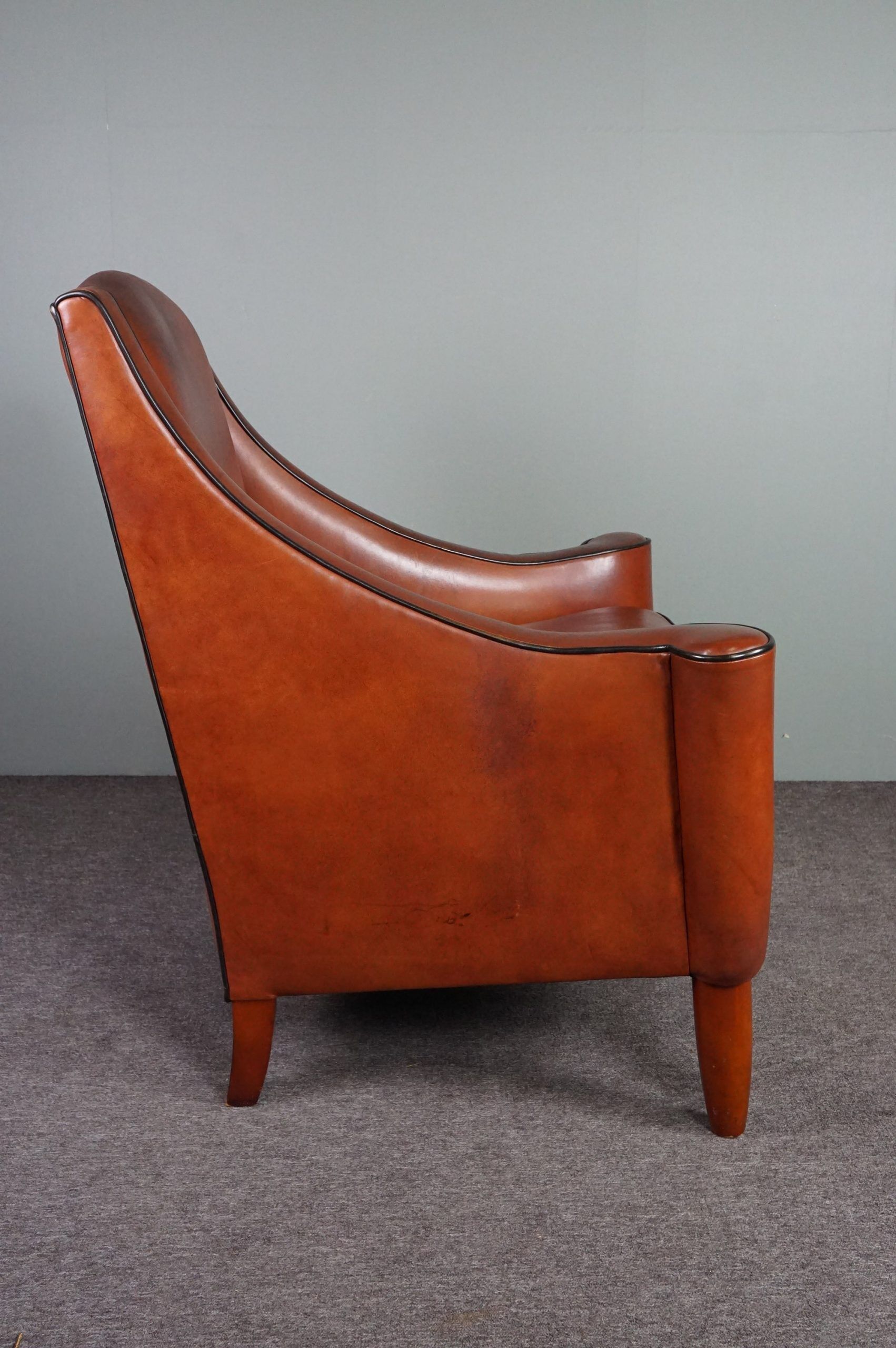 Design leather armchair
