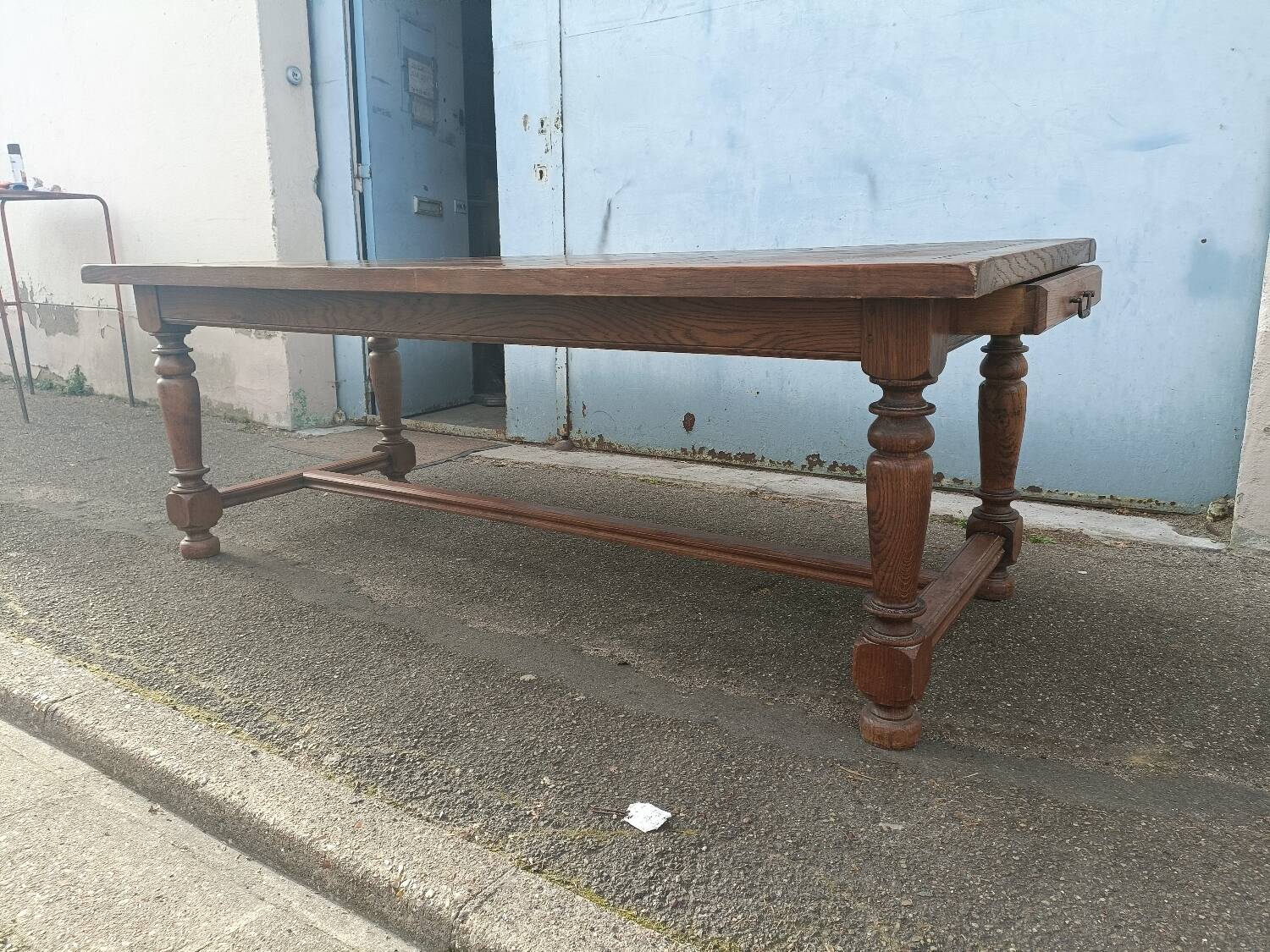 Large oak farmhouse table