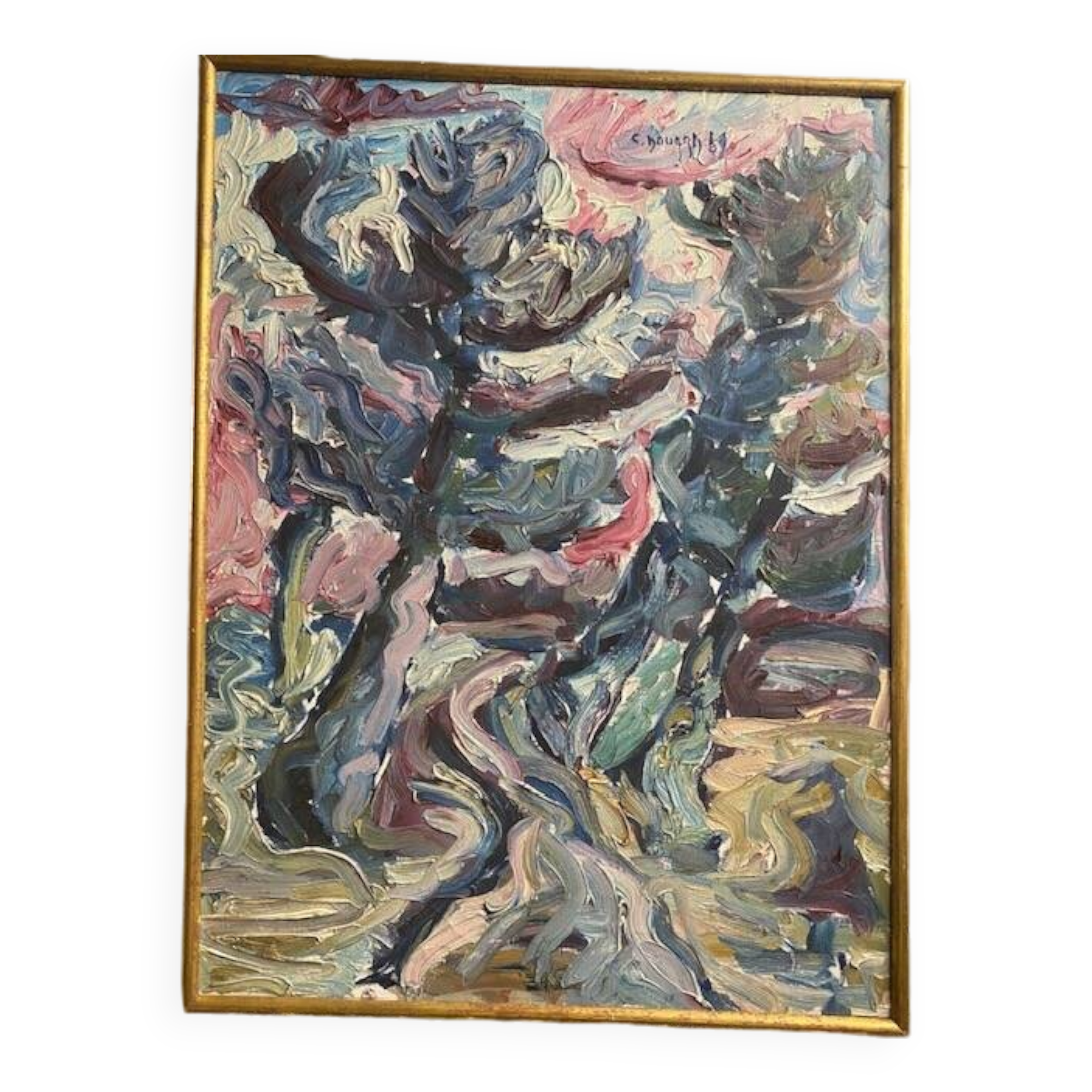 Oil on canvas signed C. Douard, 1969