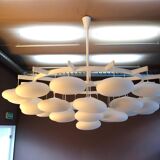 Impressive large modern cloud chandelier from the mid-century Milchhalle Vienna.
