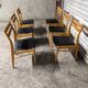 6 chaises scandinave vintage