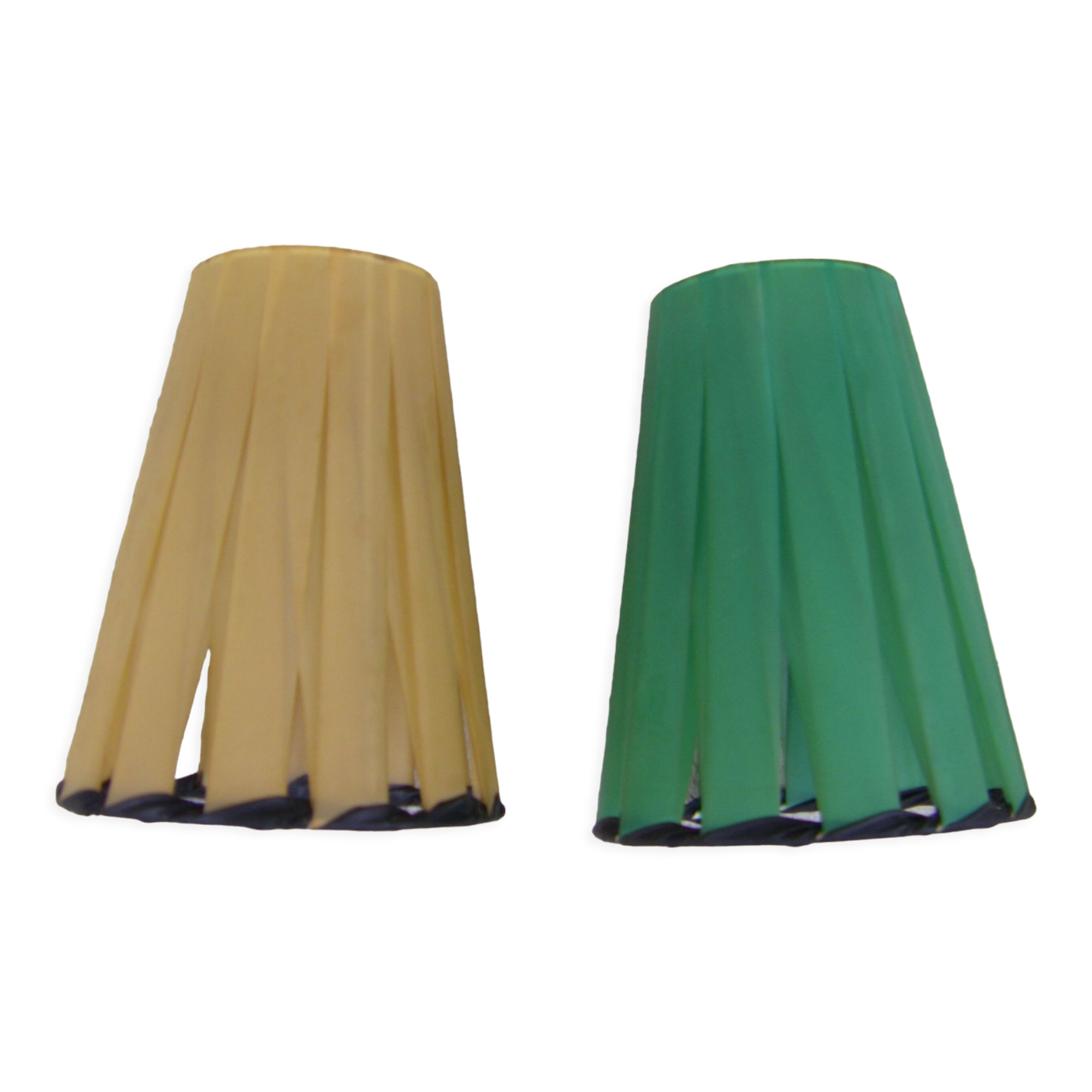 Pair of lampshades for vintage bulb
