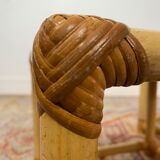 2 rattan bedside tables