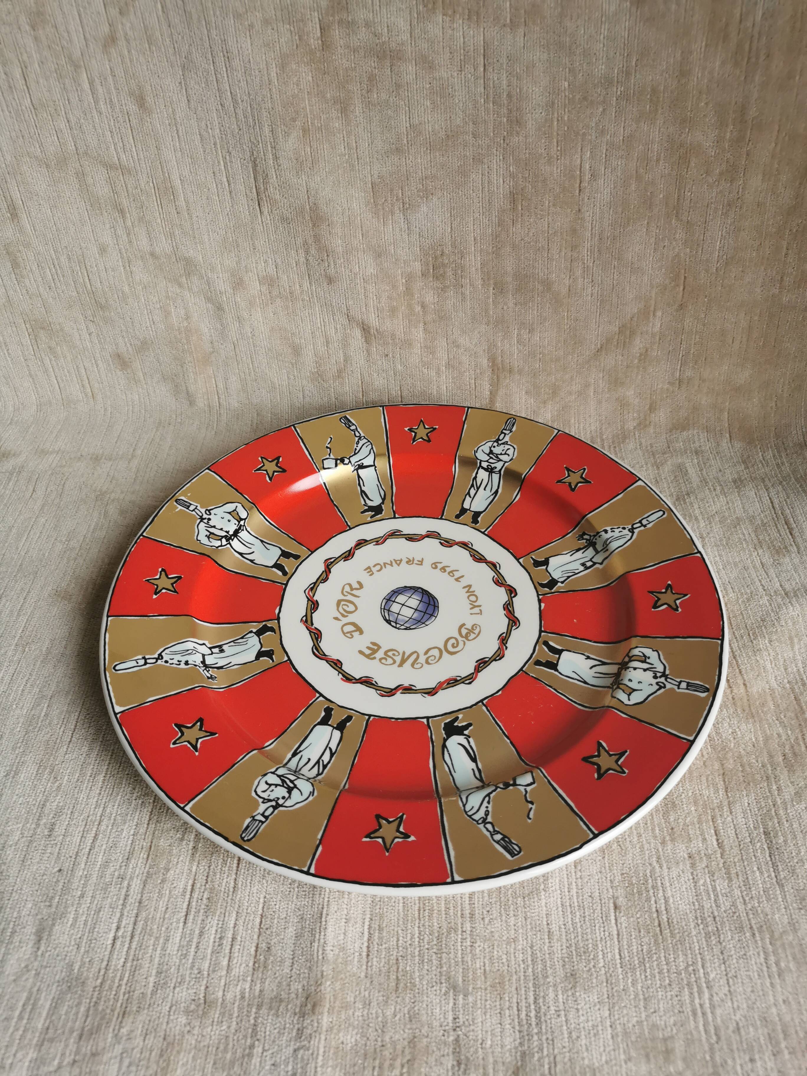 Assiette Bocuse d'or Lyon 1999 crée par Valvro