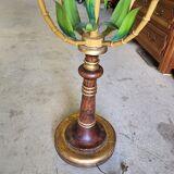 Metal and bamboo floor lamp of the 1960