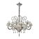 Refined Imperial “Rigadin” Chandelier in Transparent & Gold Murano Glass
