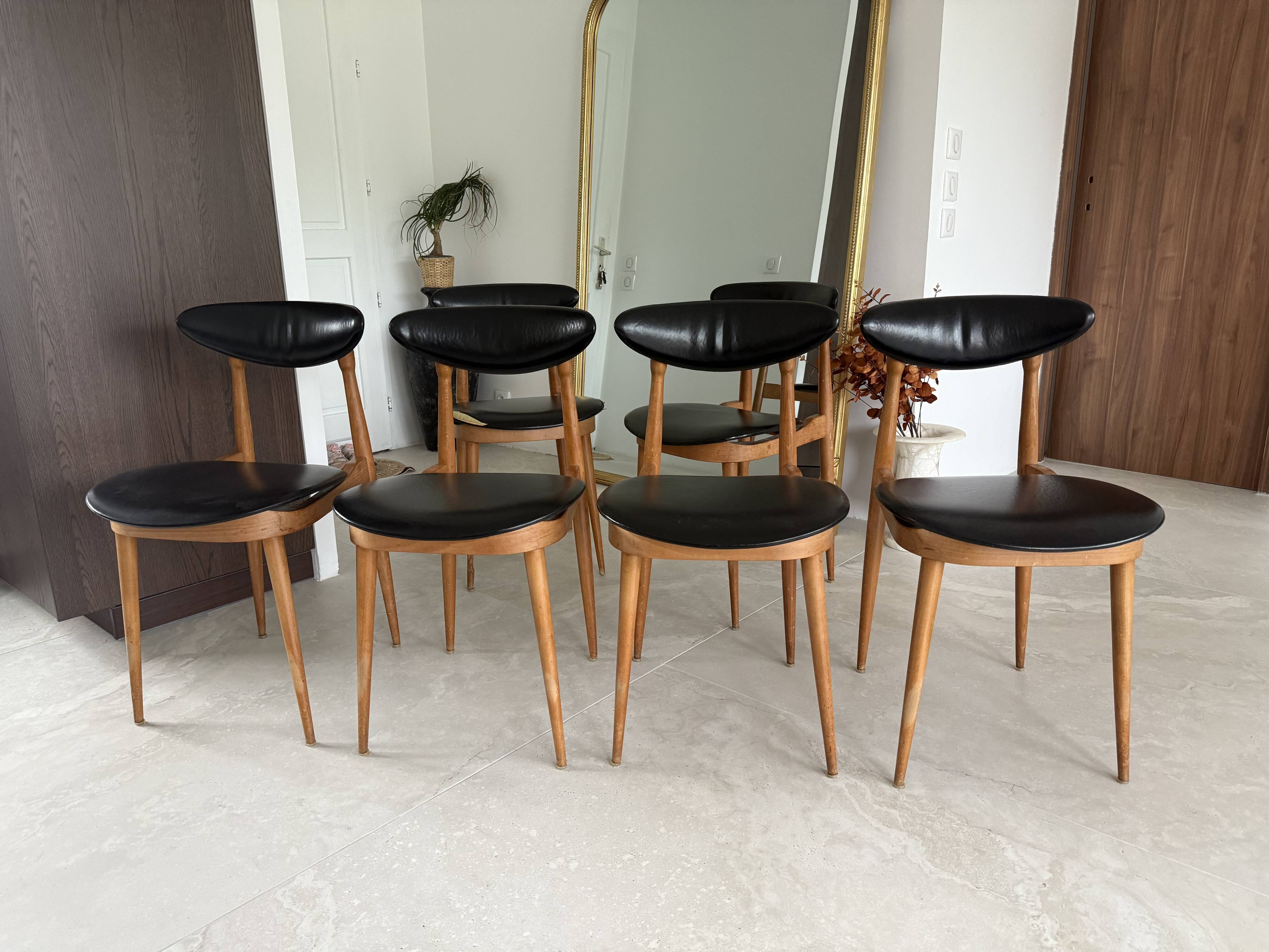 Lot de 5 chaises Baumann Licorne