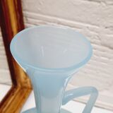 Sky blue opaline vase