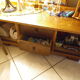Art deco boat dressing table with large mirror 1940s