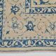 12x15 Soft Beige & Blue Classic Vintage Persian Rug, 274x397 Cm