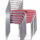 Seventies chrome vintage dining chairs