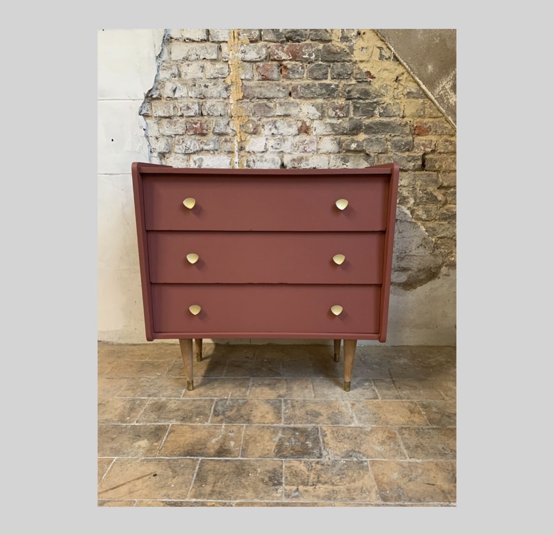Commode 60s terracotta | Selency