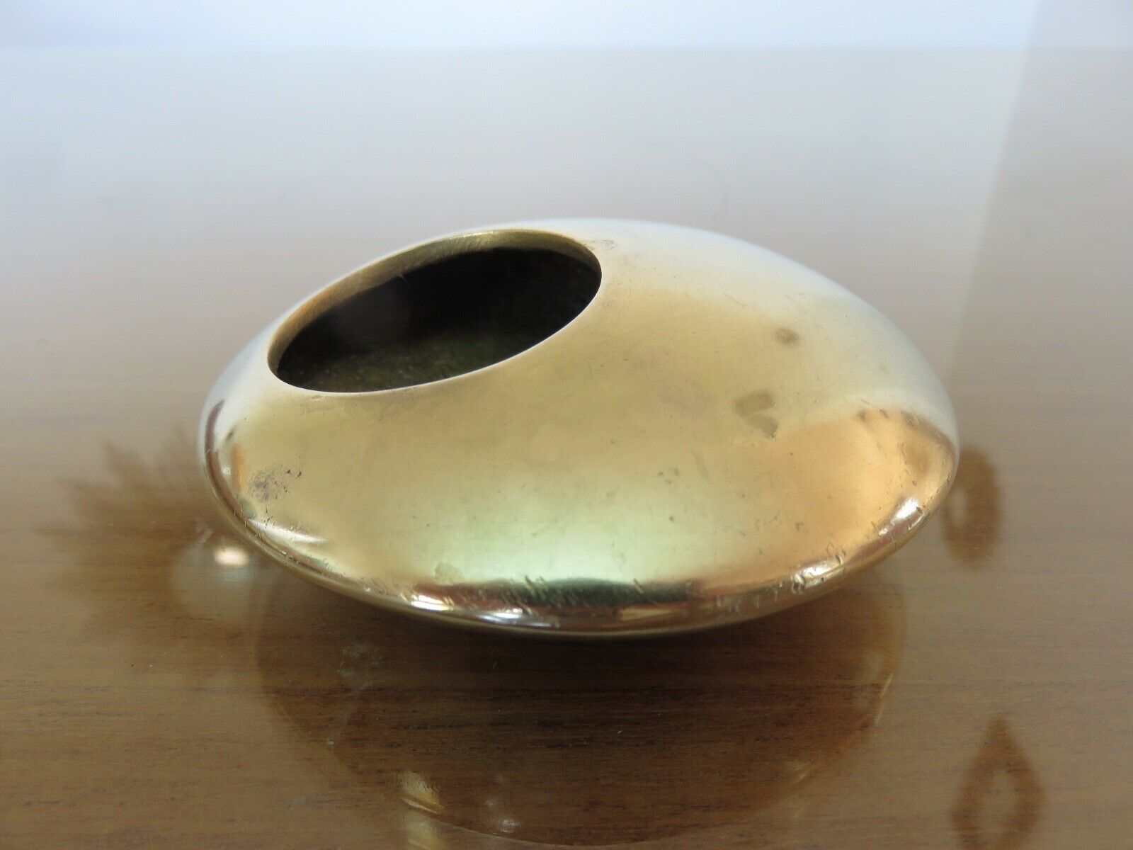 Series of 4 Scandinavian "pebble" ashtrays in bronze 70s
