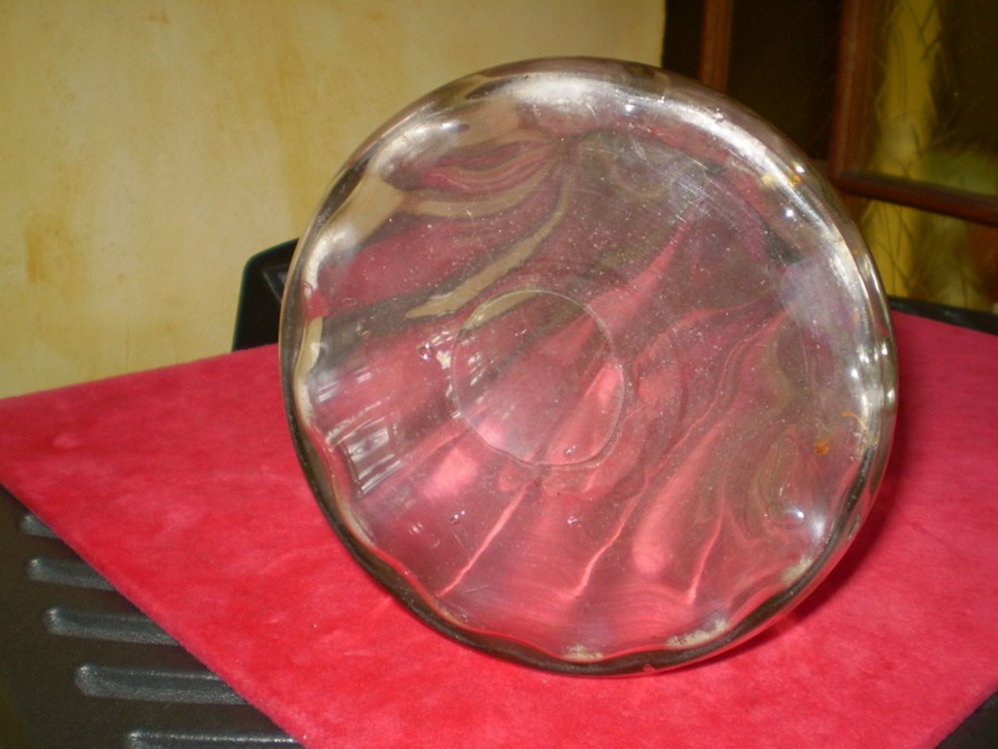 Art Nouveau period blown glass glaze vase