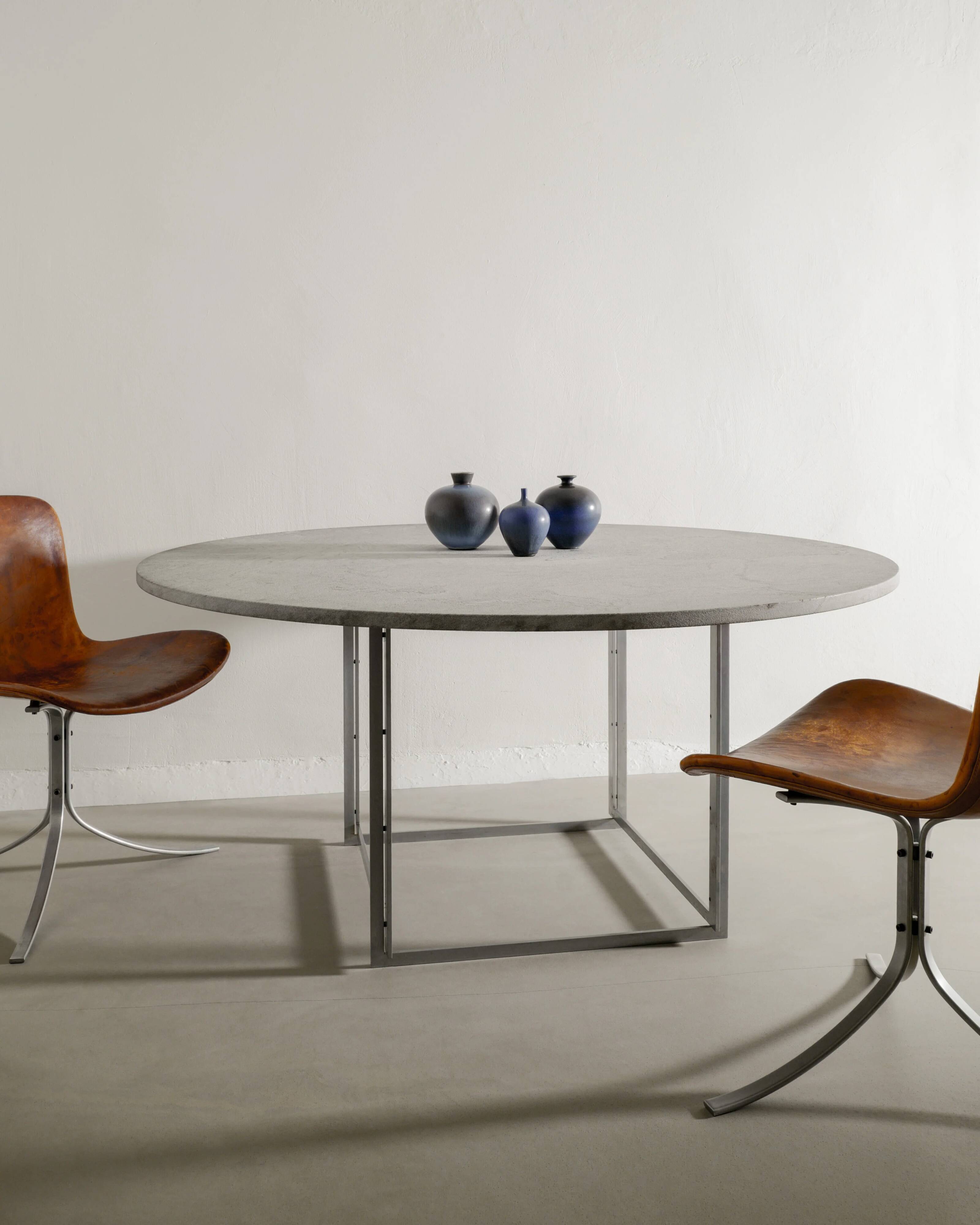 Vintage Danish Poul Kjærholm "PK54" Dining Table in Marble by E. Kold 1960s