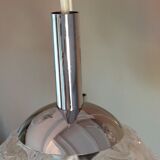 Suspension cascade with five globes and chrome metal / vintag years 60-70