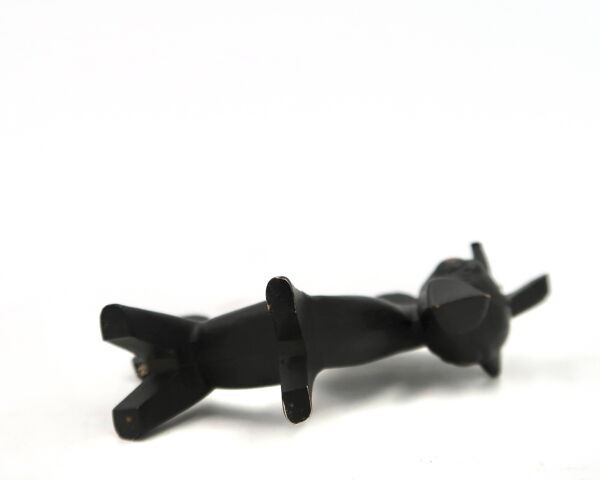 Sculpture cheval stylisé en bronze, années 50