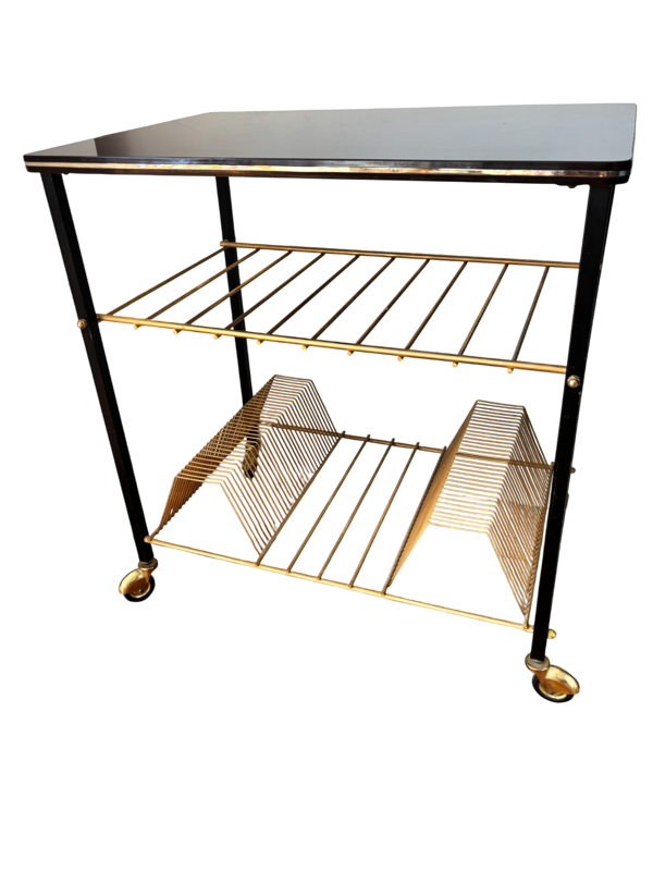 Table pour platine et vinyles 1960