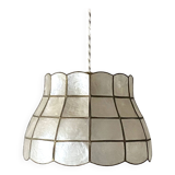 Natural mother-of-pearl pendant light