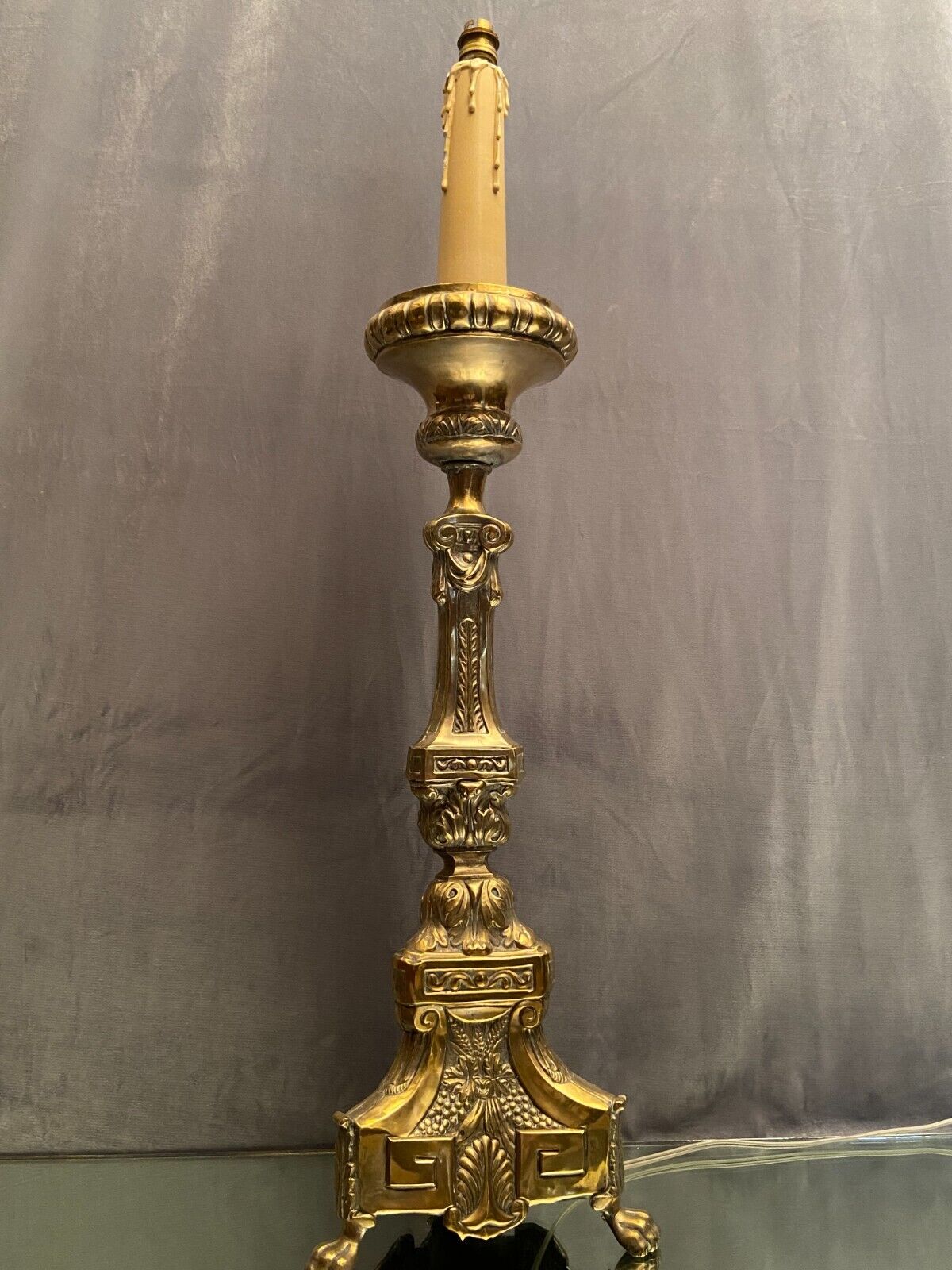 Period picnic Regency brass mounted with electricity