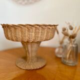 Vintage wicker fruit bowl