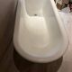 Cast iron lion's feet bathtub early 20th century
