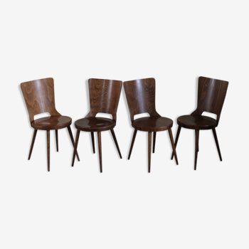 Série de 4 chaises Baumann modèle Dove