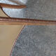 Carved wooden side table