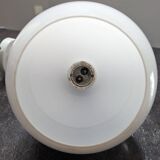 Old opaline brass globe wall light & art deco porcelain base 1930 Ø 13 cm