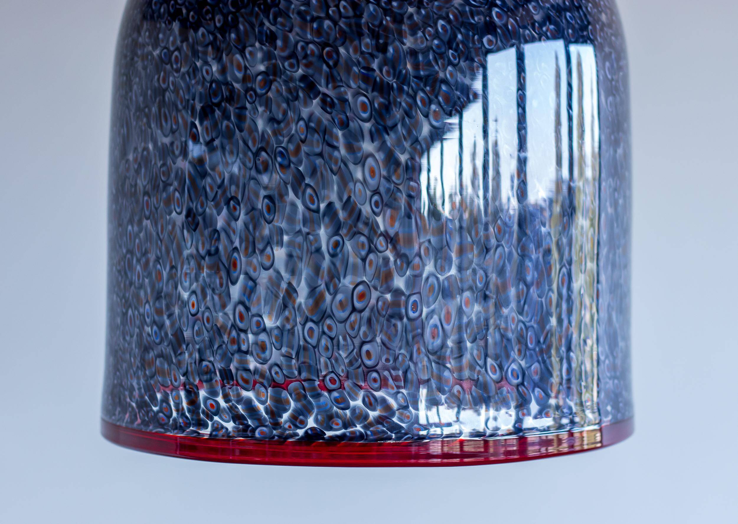 Suspension en verre de Murano "Neverino" de Vistosi - Gae Aulenti, Italie, 1970