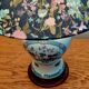 Limoges porcelain lamp Hergey – custom Liberty lampshade