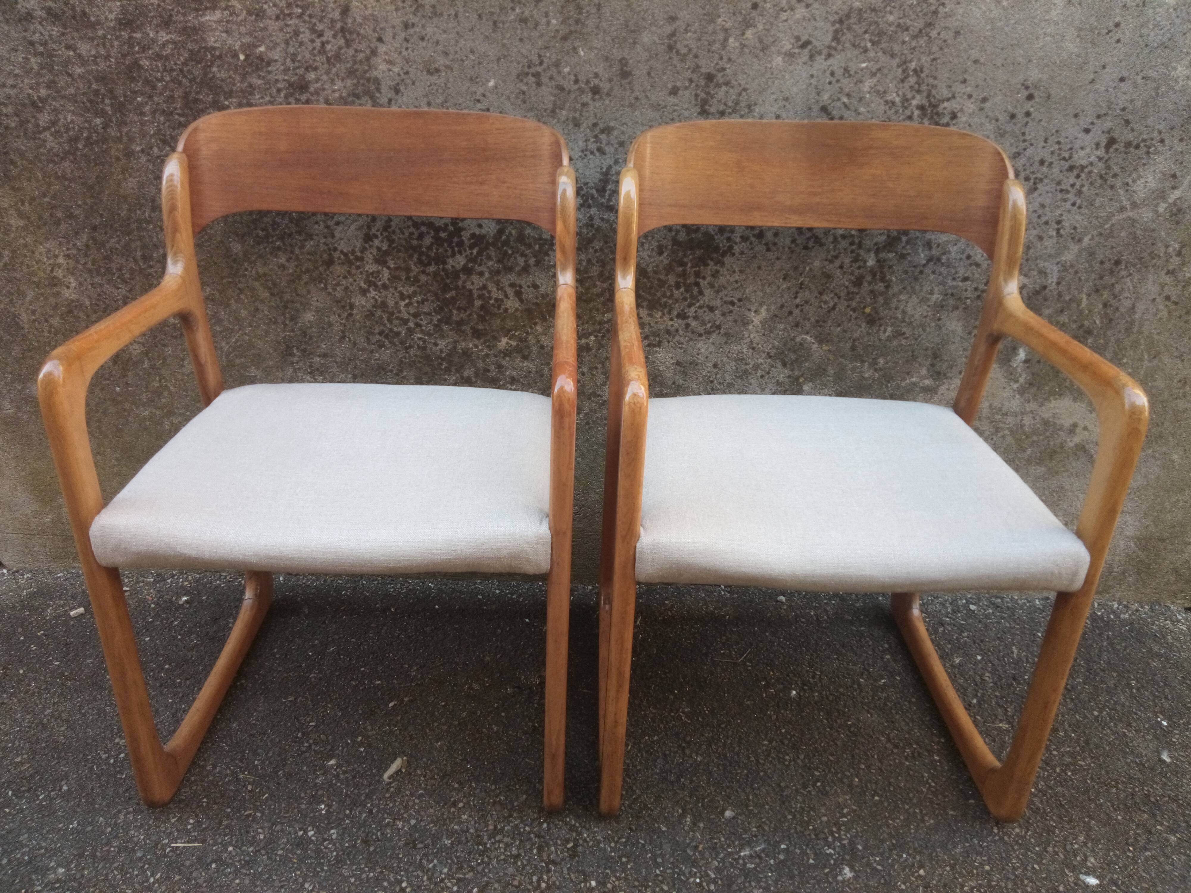 Pair of Baumann armchairs 1960