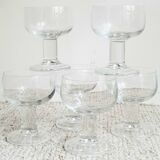 6 Vintage Codec wine glasses from the 70s