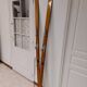 Vintage wooden skis Rossignol Hickory Olympic model 204 cm