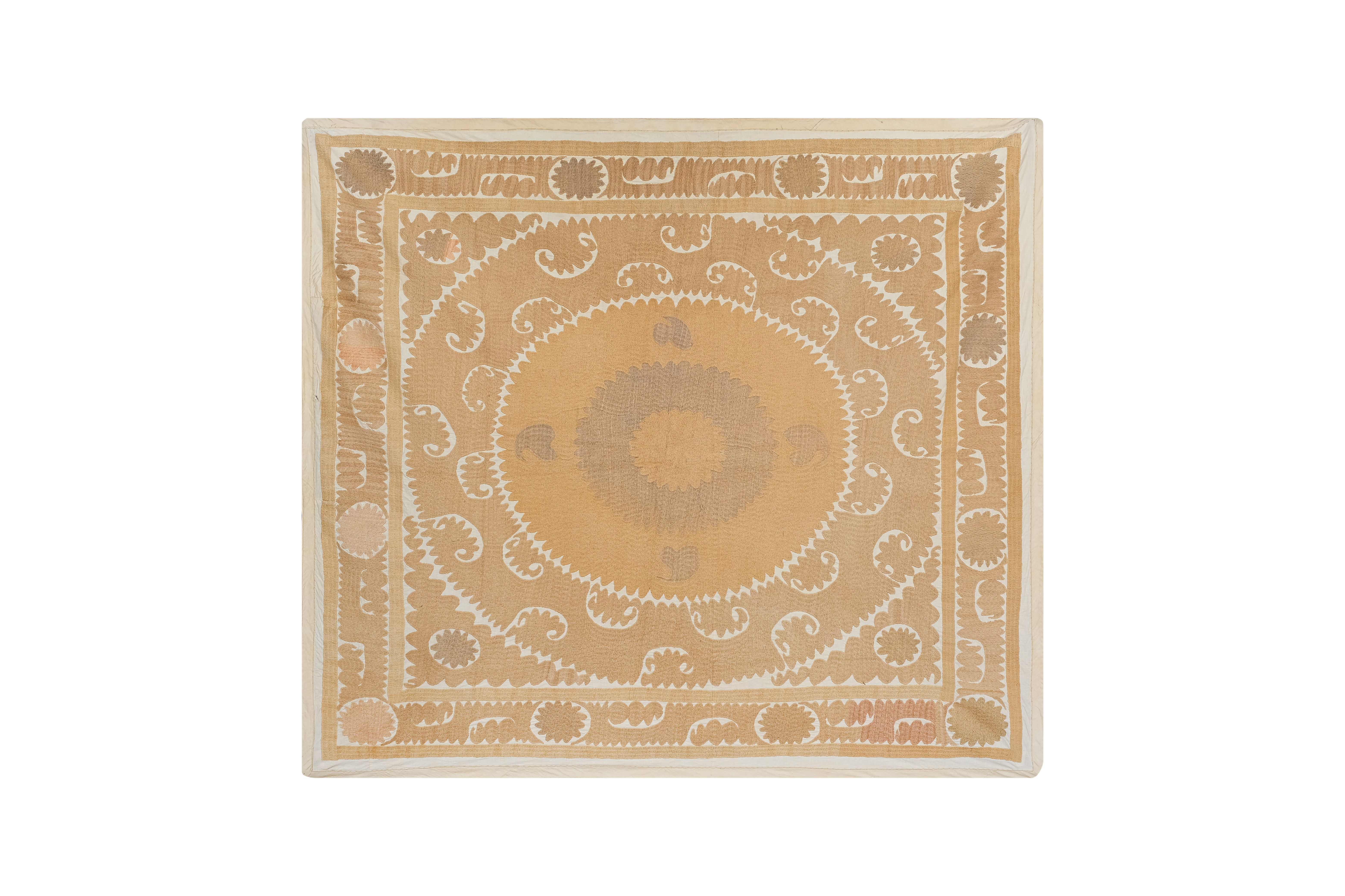 Vintage Turkish hand-knotted rug 153x164 cm