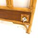 Teak and rattan headboard and footboard, 92 x 64cm, Sweden, 1960