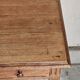 Desk, pine table, turned wooden legs, vintage, 70s
