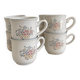 Vintage porcelain cups Country Market Collection made in Japan floral pattern