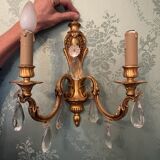 Paire d'appliques en bronze