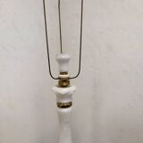 Alabaster and brass floor lamp