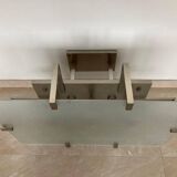 Unique Bauhaus Chrome Ceiling Lamp / Flush Mount, 1930s