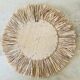 Miroir rond rotin paille, 45 cm