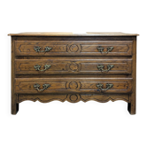 Rustic oak chest of drawers
