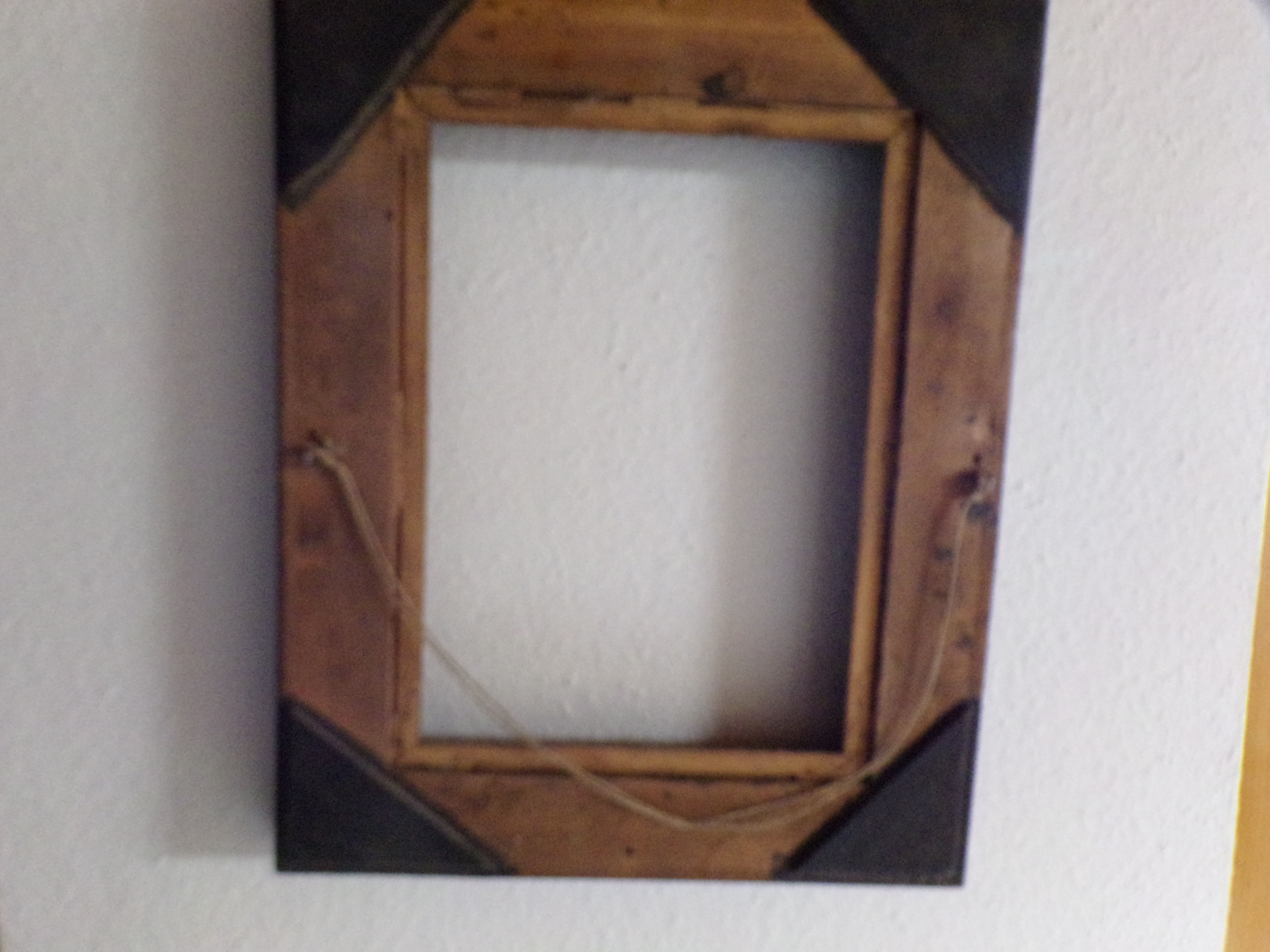 Mirror old black wood frame 46x57