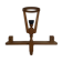 Étagère murale avec applique de Guillerme et Chambron