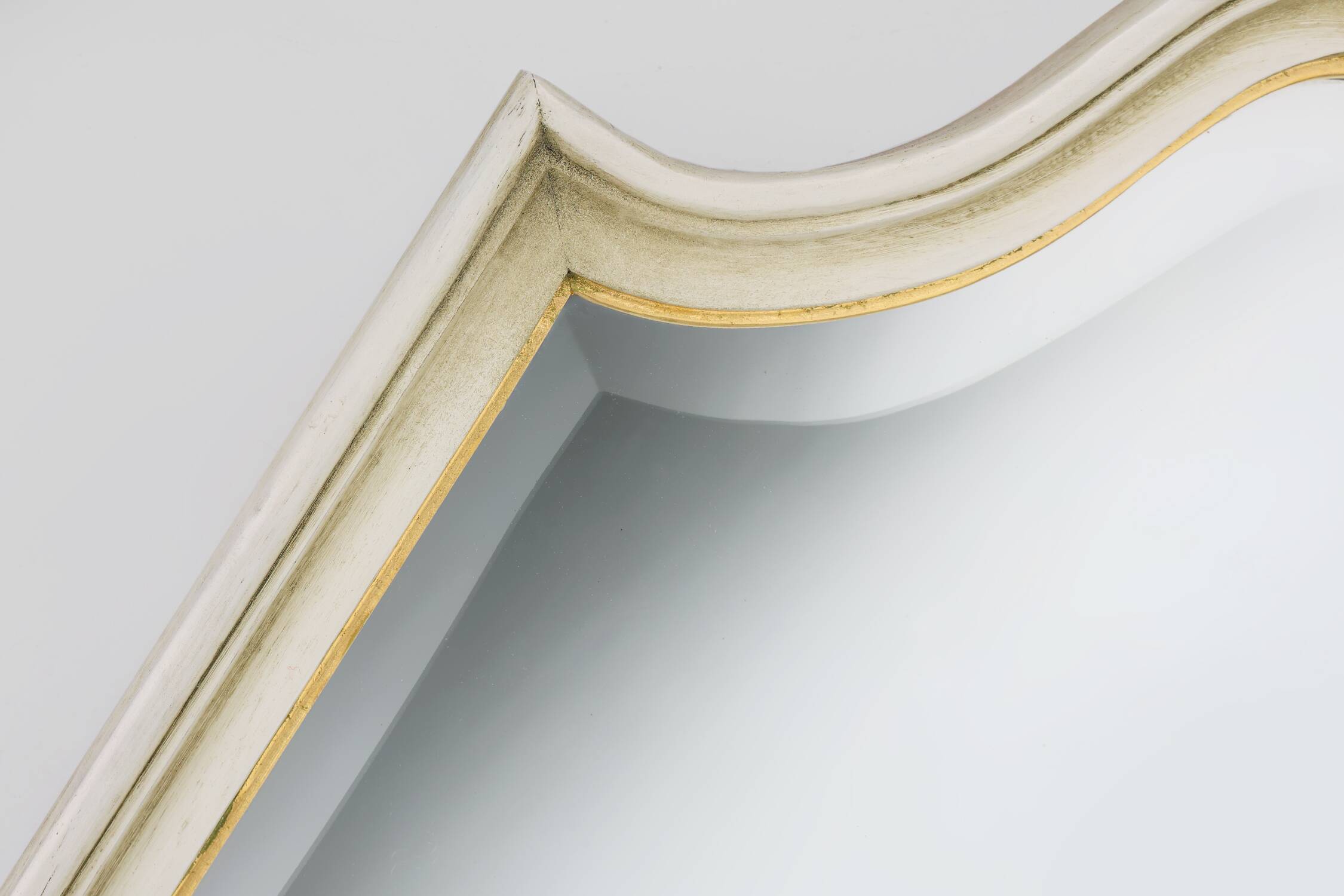 20th Century French beveled Louis XV style mirror