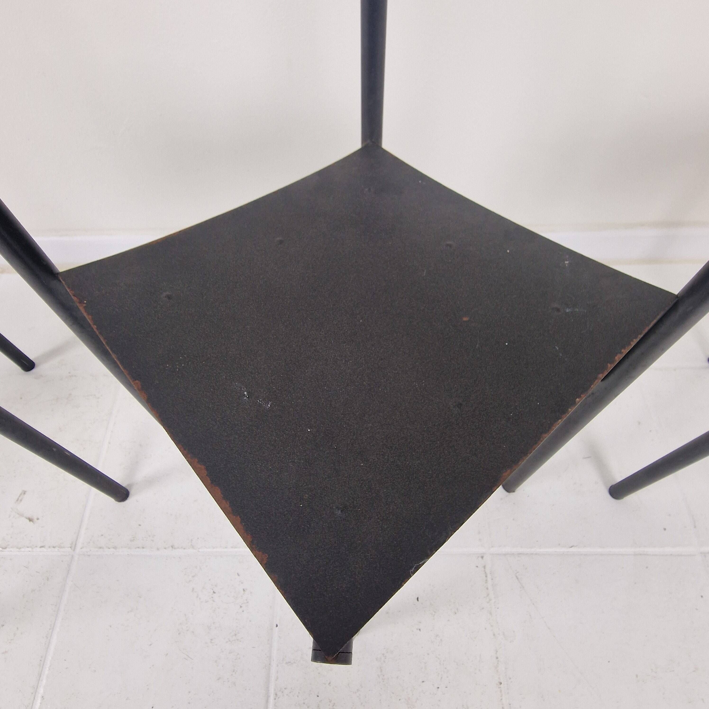 Rare Set of 3 "Wendy Wright" Chairs by Philippe Starck for Disform, 1986