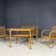 Art Deco rattan seating set, Central Europe, 1930s–1940s