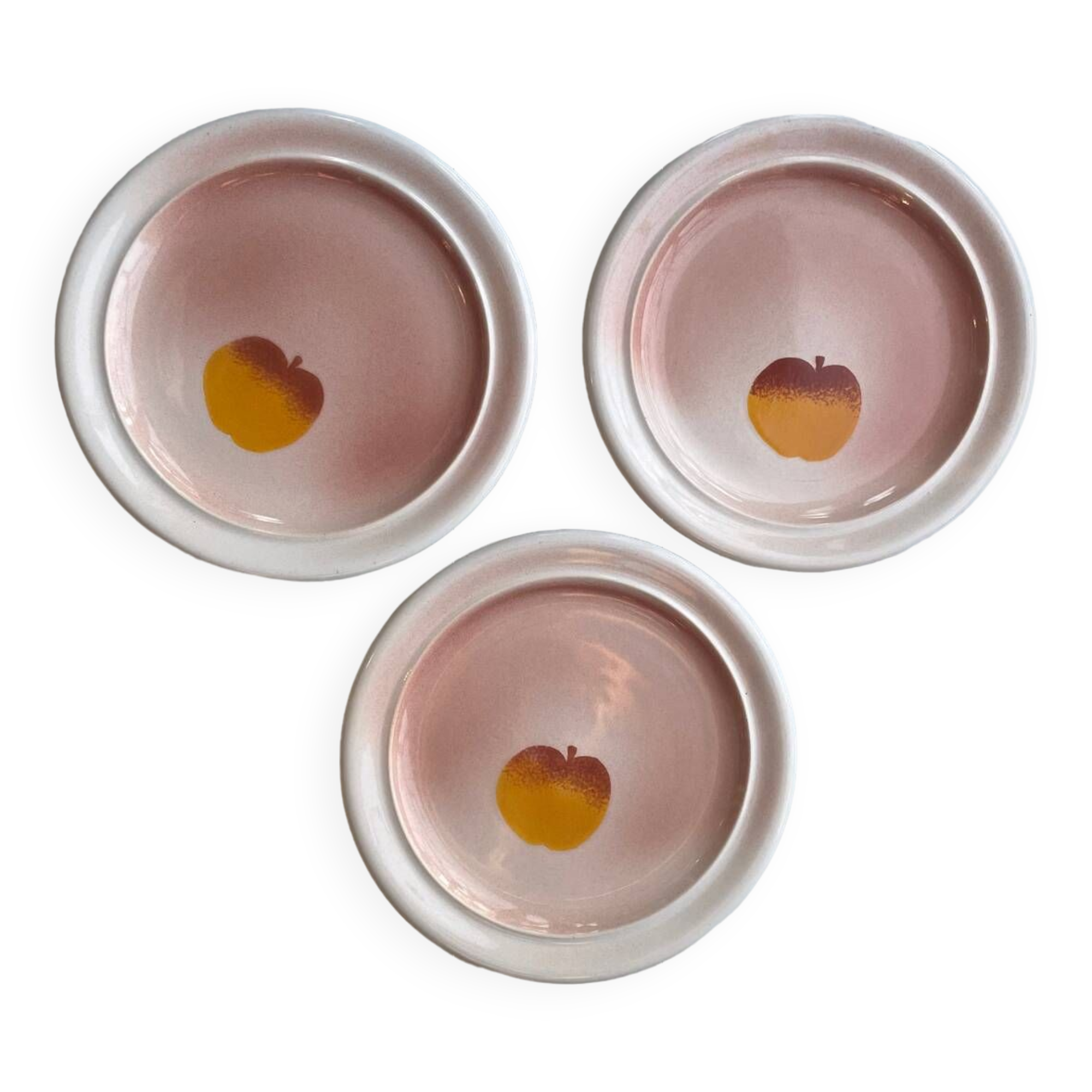 Trio of seventies dessert plates